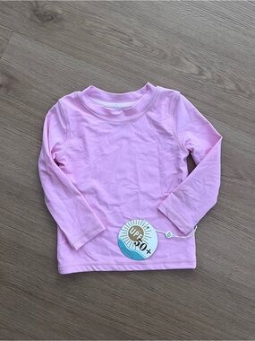 NWT Caden Lane Kids Long Sleeve UPF Sun Shirt - Pink